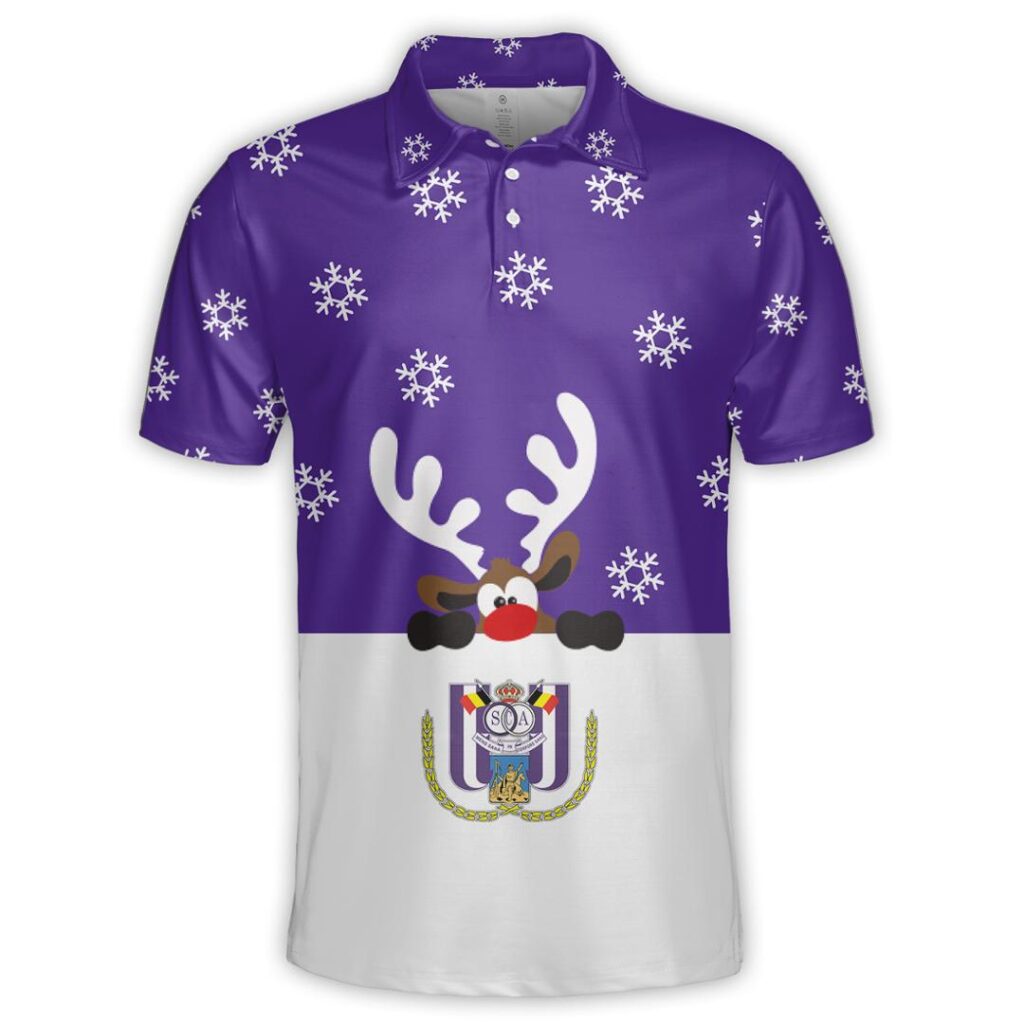 Belgian Pro League RSC Anderlecht Merry Christmas Ugly Sweater | Hoodie | Zipper | T-Shirt | Polo