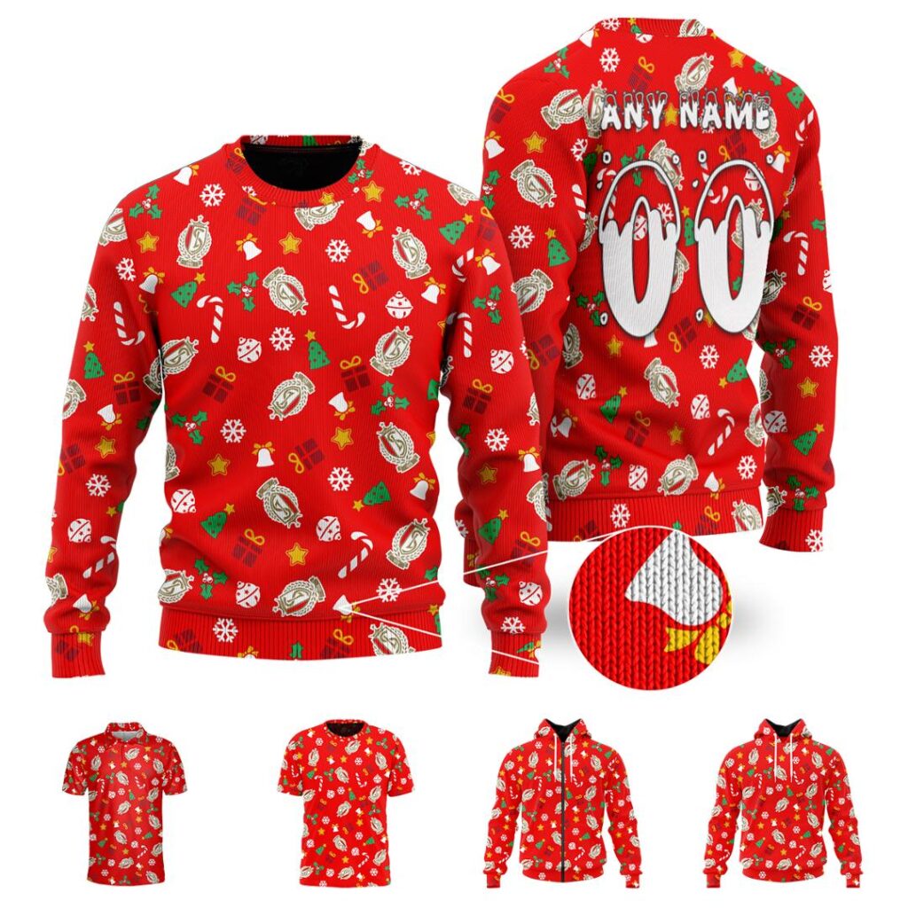 Belgian Pro League Standard Liège Merry Christmas Ugly Sweater | Hoodie | Zipper | T-Shirt | Polo