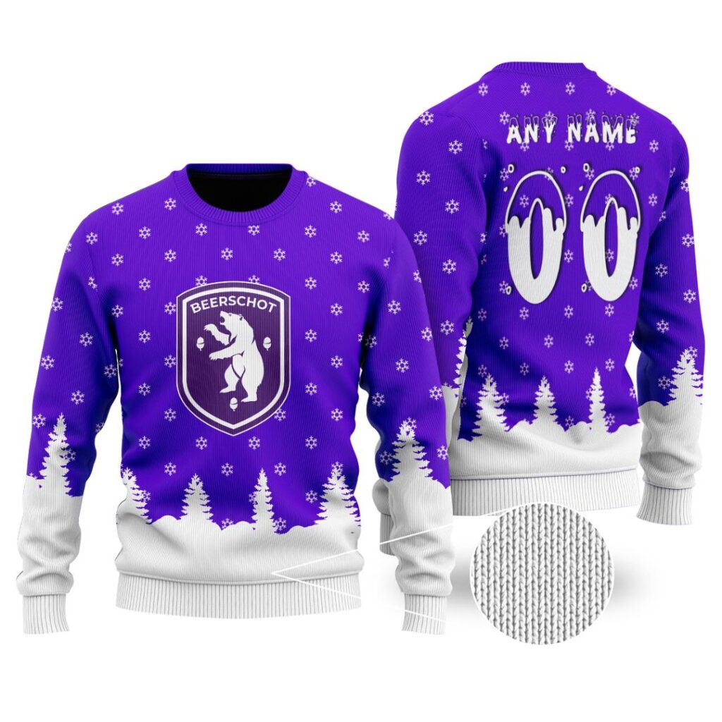 Belgian Pro League K Beerschot VAC Merry Christmas Ugly Sweater | Hoodie | Zipper | T-Shirt | Polo | Long Paint