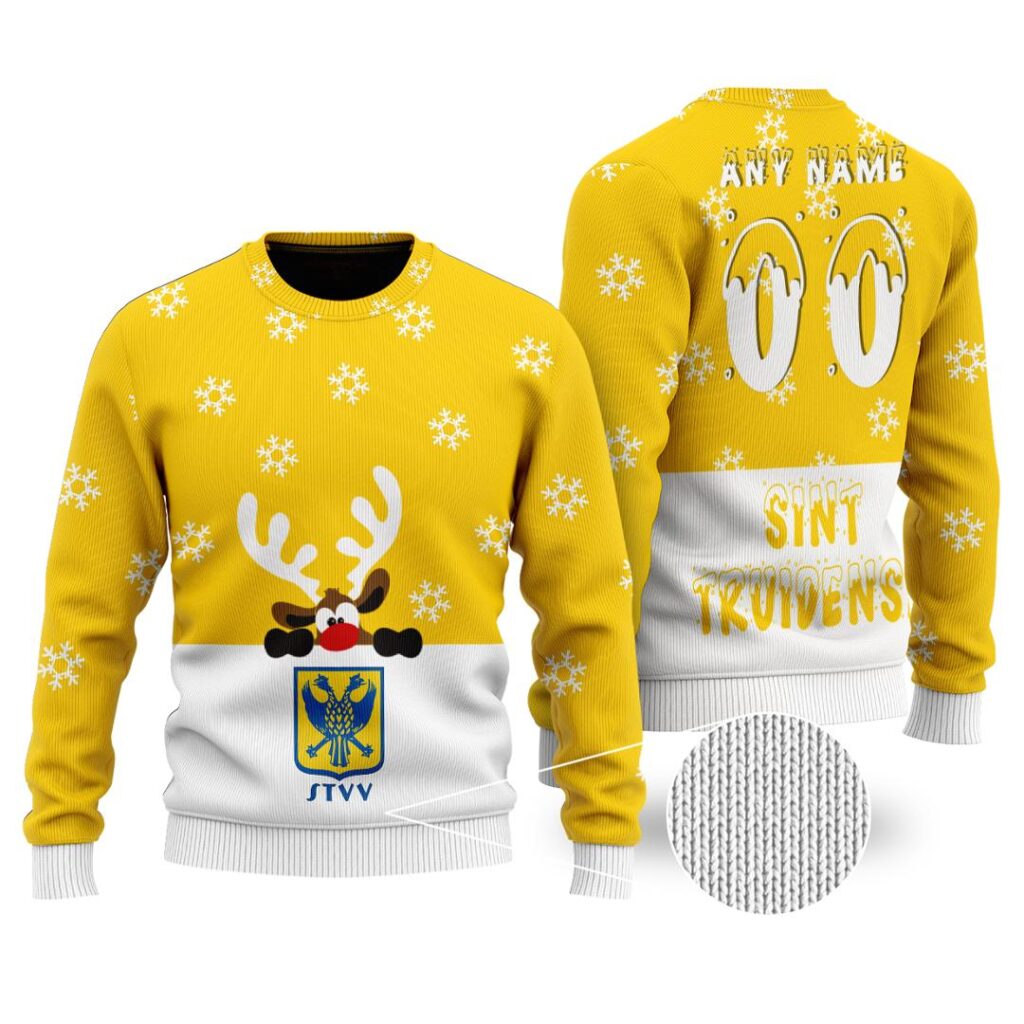 Belgian Pro League Sint Truidense VV Merry Christmas Ugly Sweater | Hoodie | Zipper | T-Shirt | Polo