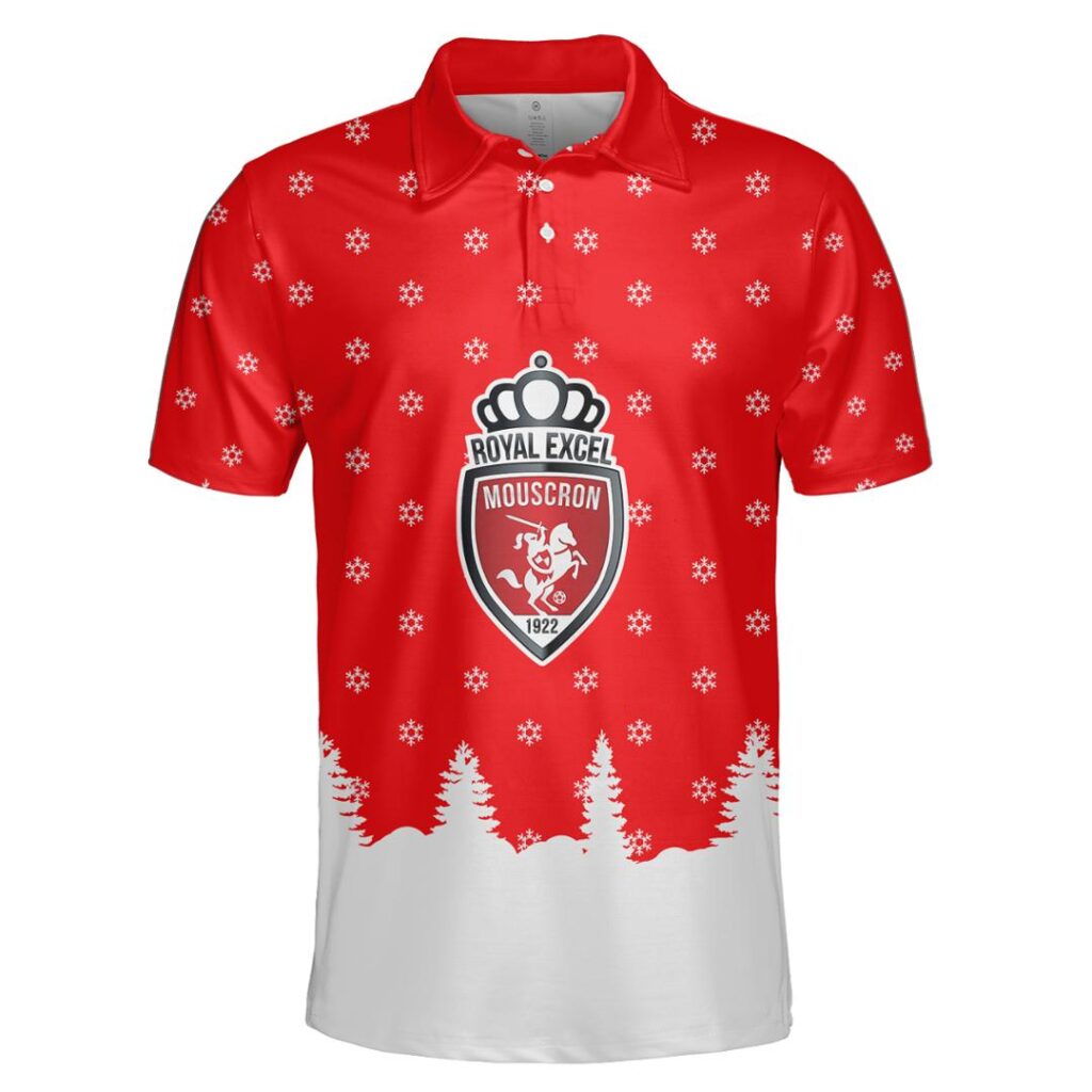 Belgian Pro League Royal Excel Mouscron Merry Christmas Ugly Sweater | Hoodie | Zipper | T-Shirt | Polo | Long Paint