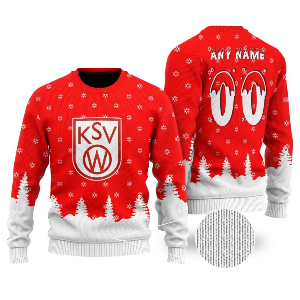 Belgian Pro League KSV Waregem Merry Christmas Ugly Sweater | Hoodie | Zipper | T-Shirt | Polo | Long Paint