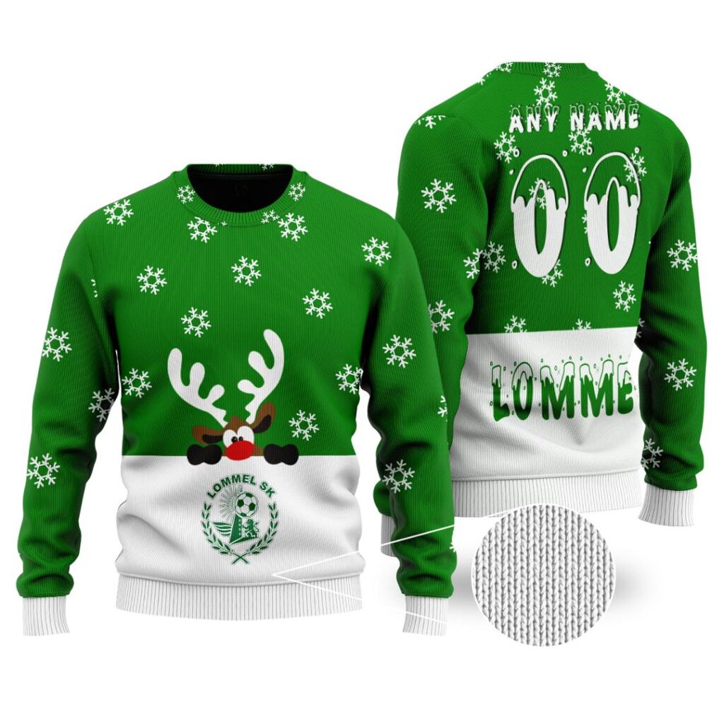 Belgian Pro League Lommel SK Merry Christmas Ugly Sweater | Hoodie | Zipper | T-Shirt | Polo