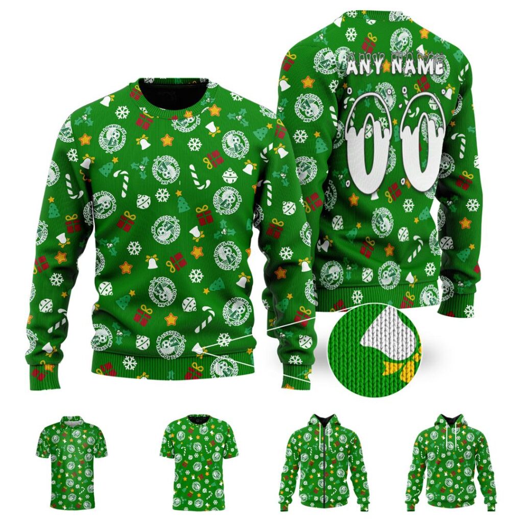 Belgian Pro League Lommel SK Merry Christmas Ugly Sweater | Hoodie | Zipper | T-Shirt | Polo