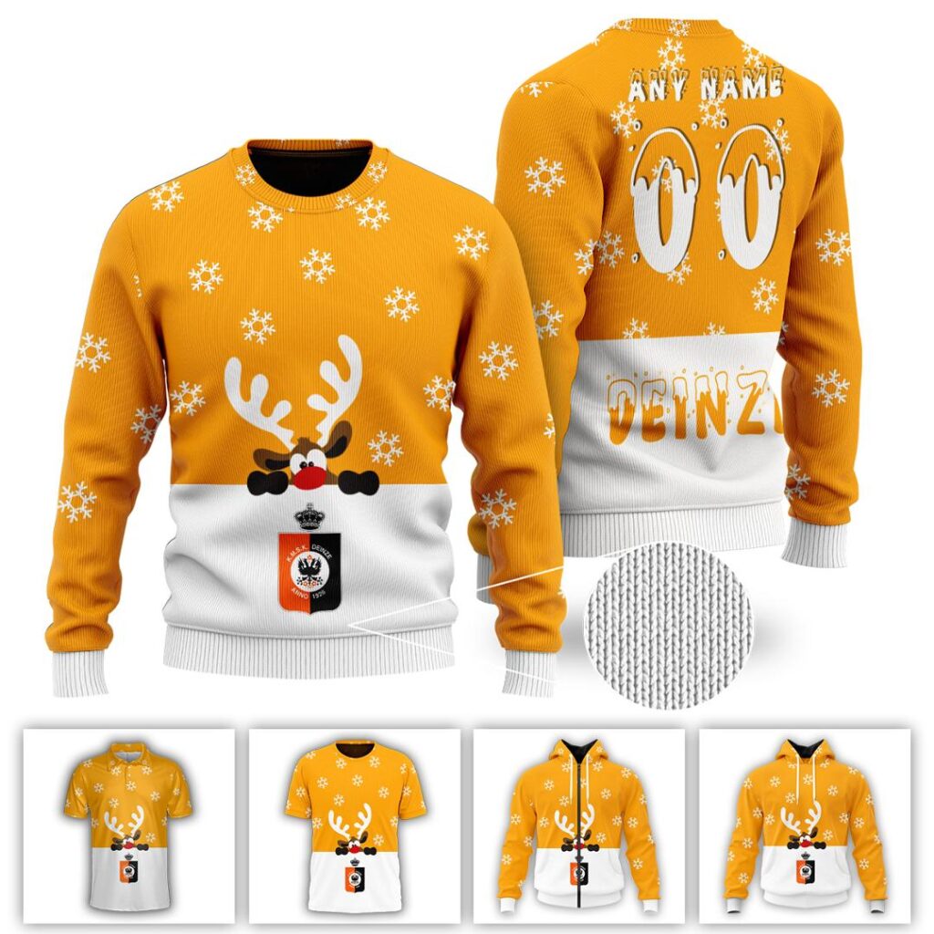 Belgian Pro League KMSK Deinze Merry Christmas Ugly Sweater | Hoodie | Zipper | T-Shirt | Polo