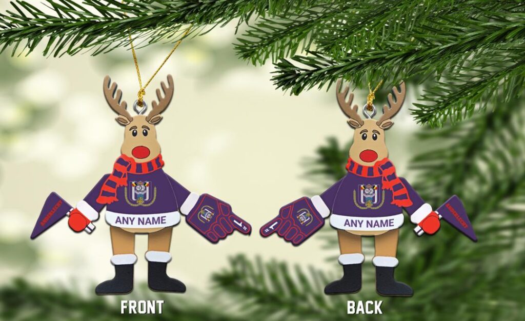 Belgian Pro League RSC Anderlecht Christmas Ornament