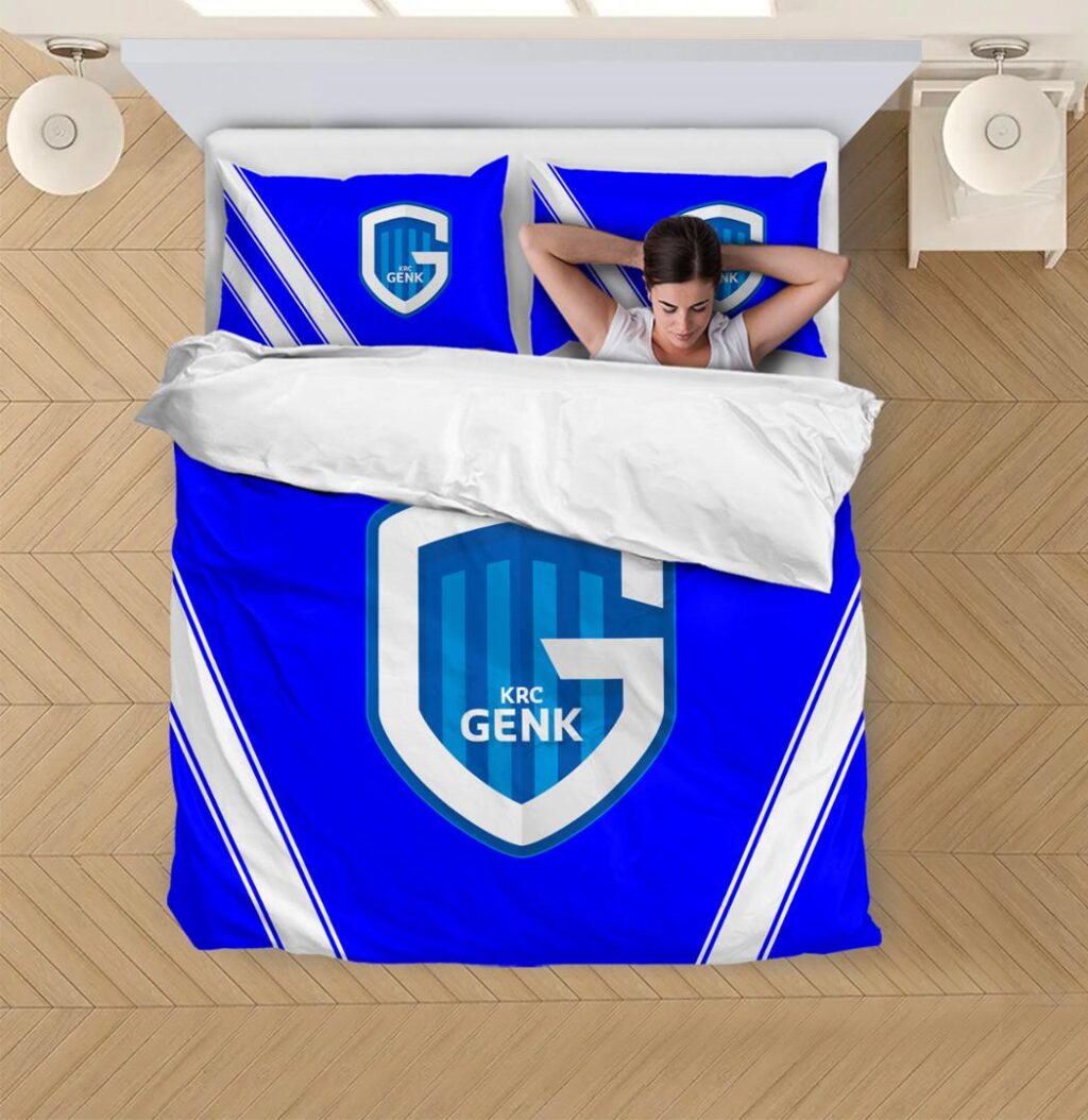 Belgian Pro League KRC Genk Bedding Duvet Cover + 1/2 Pillow Cases