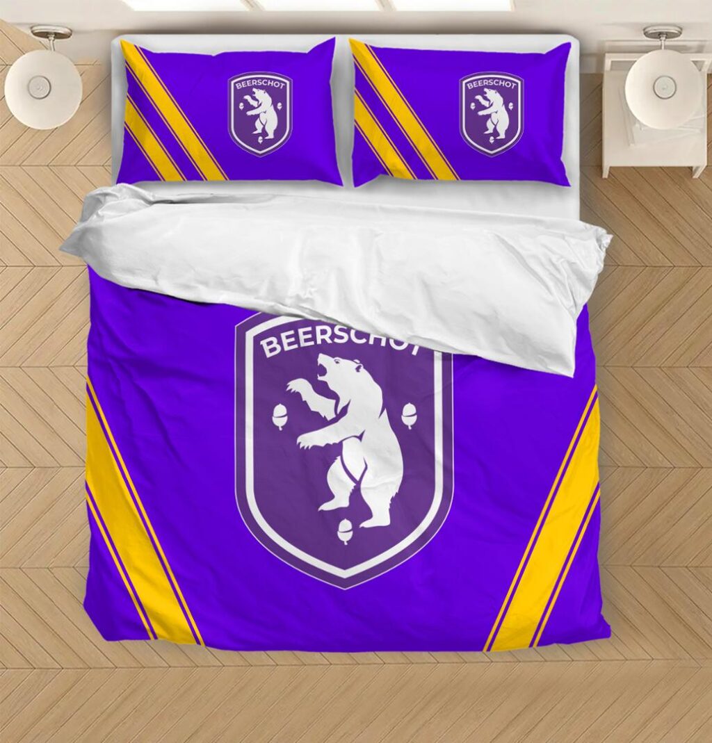 Belgian Pro League K Beerschot VAC Bedding Duvet Cover + 1/2 Pillow Cases