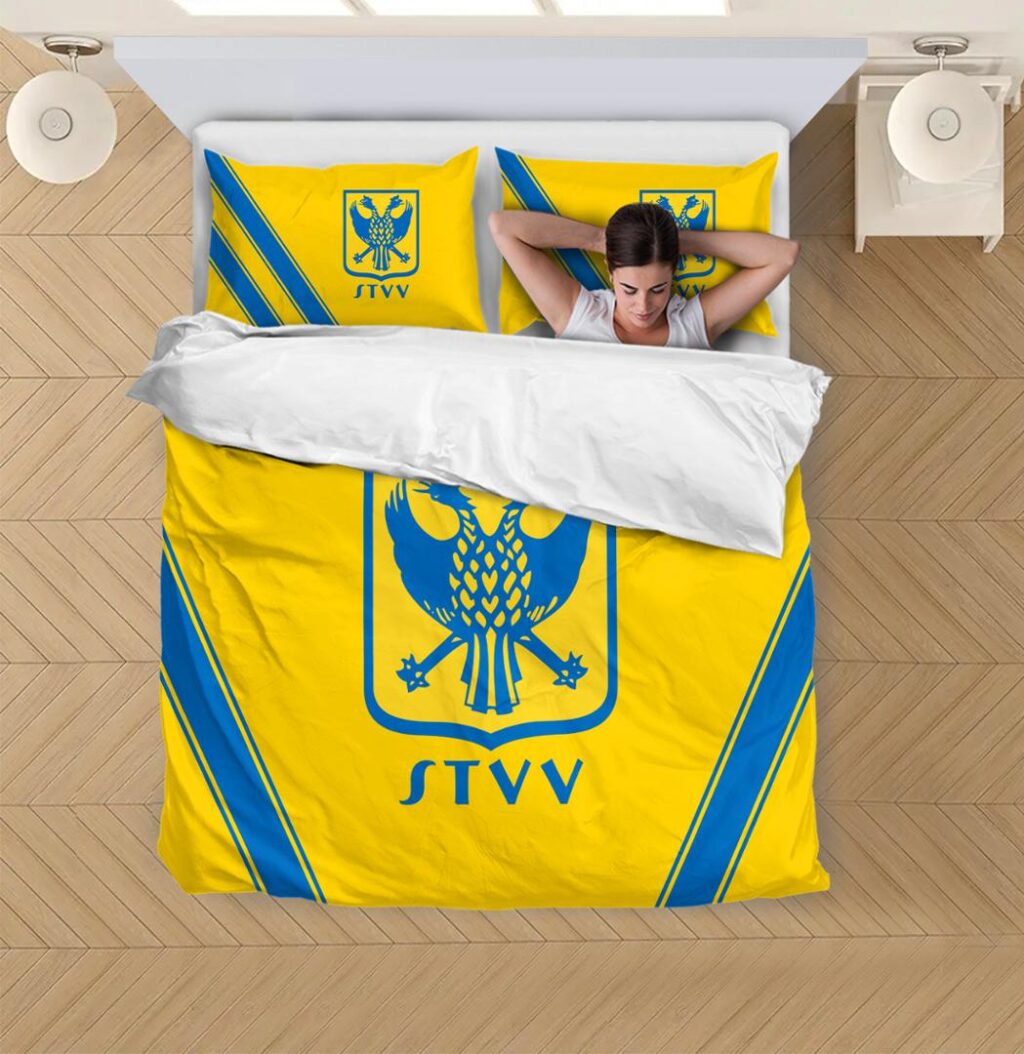 Belgian Pro League Sint Truidense VV Bedding Duvet Cover + 1/2 Pillow Cases