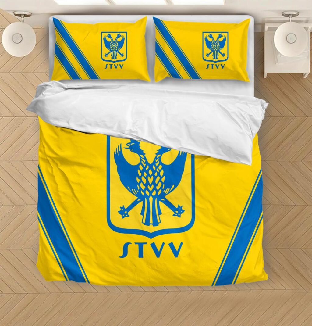 Belgian Pro League Sint Truidense VV Bedding Duvet Cover + 1/2 Pillow Cases