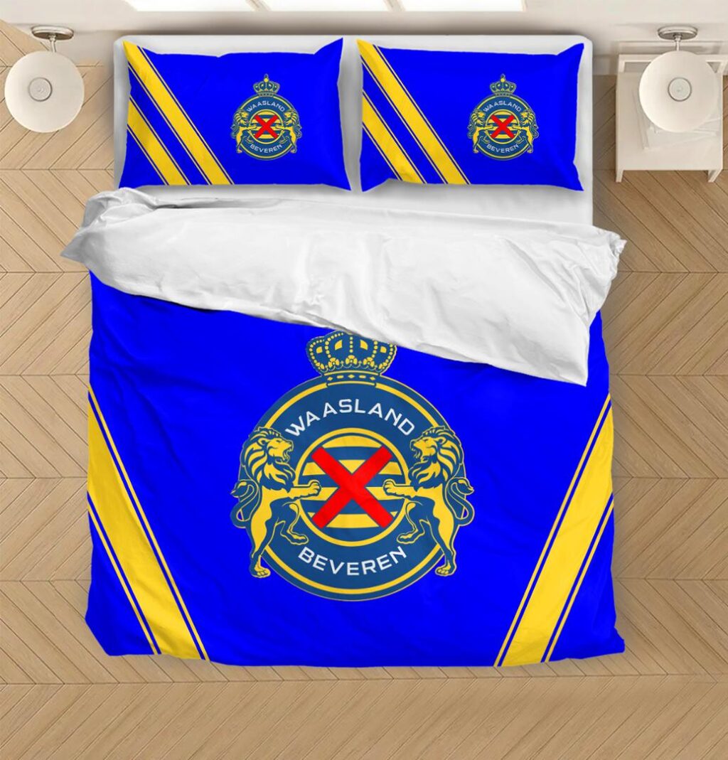 Belgian Pro League Waasland Beveren Bedding Duvet Cover + 1/2 Pillow Cases