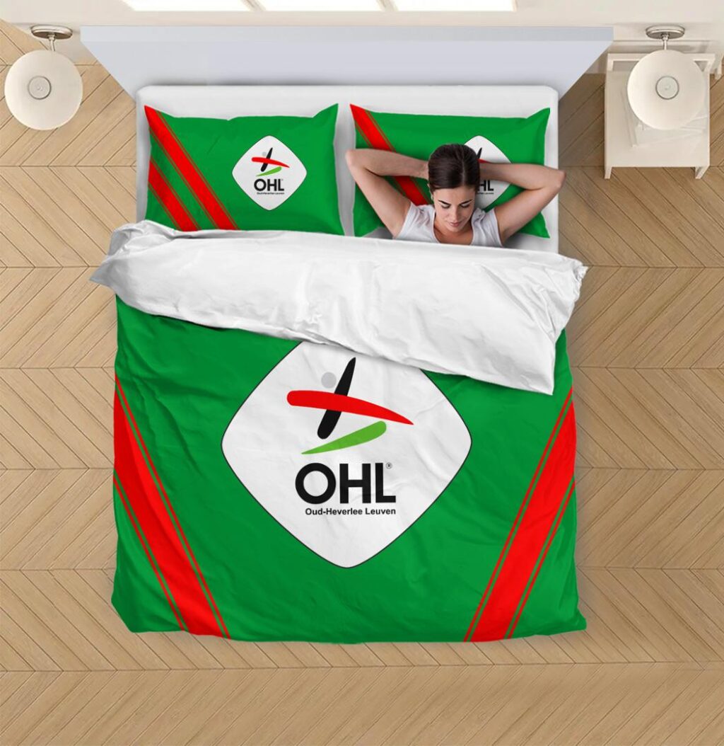 Belgian Pro League Oud Heverlee Leuven Bedding Duvet Cover + 1/2 Pillow Cases