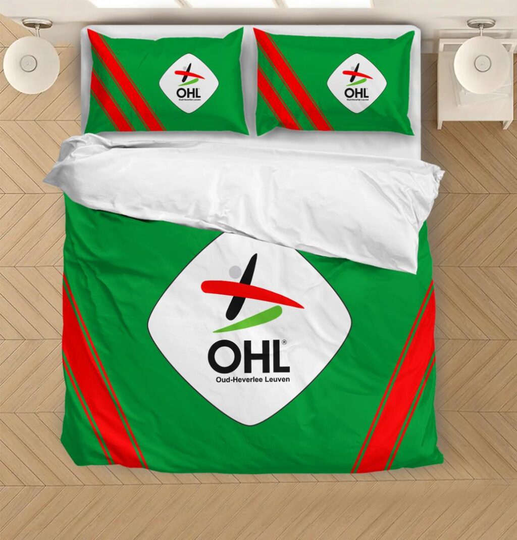 Belgian Pro League Oud Heverlee Leuven Bedding Duvet Cover + 1/2 Pillow Cases