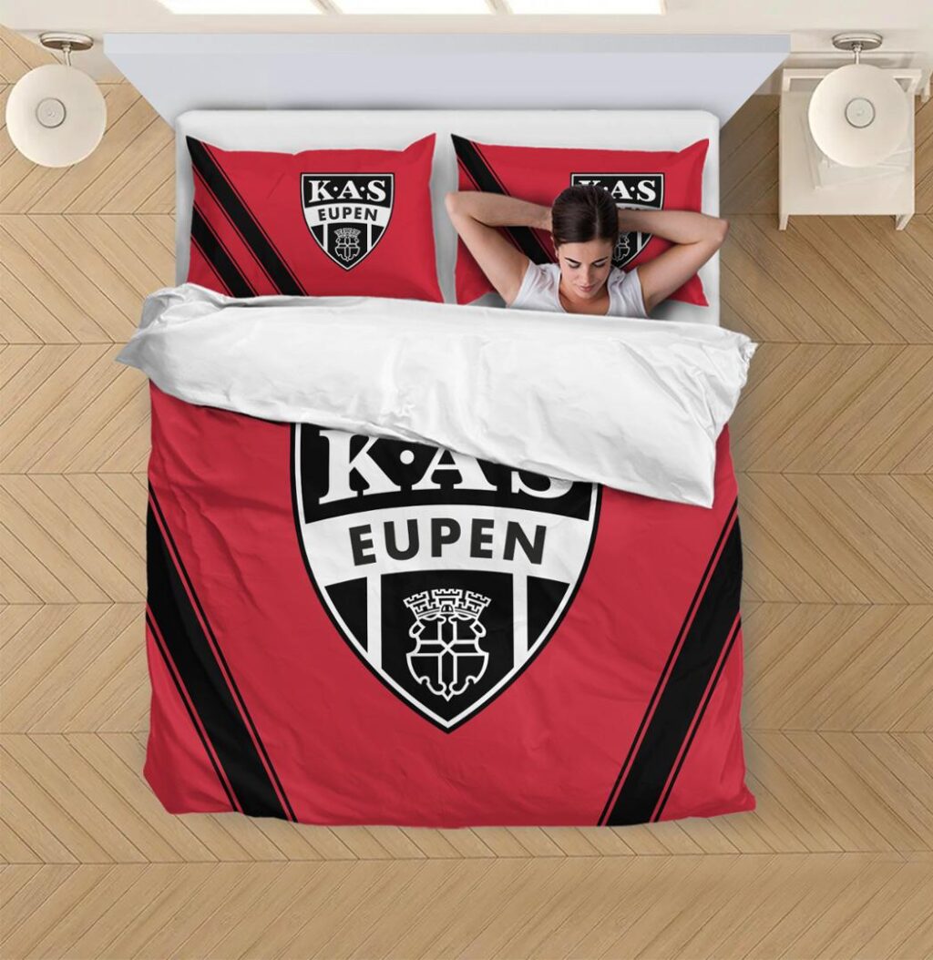 Belgian Pro League KAS Eupen Bedding Duvet Cover + 1/2 Pillow Cases