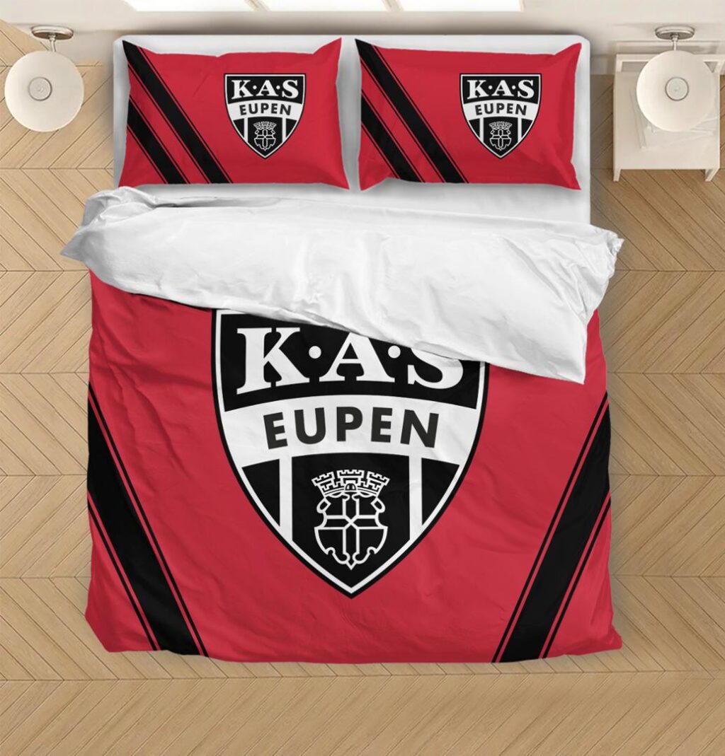 Belgian Pro League KAS Eupen Bedding Duvet Cover + 1/2 Pillow Cases