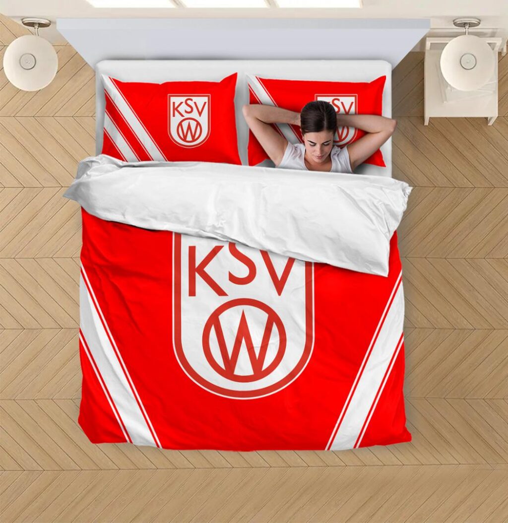 Belgian Pro League KSV Waregem Bedding Duvet Cover + 1/2 Pillow Cases