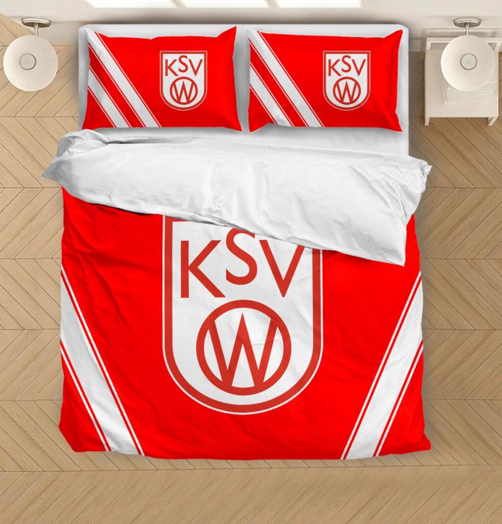 Belgian Pro League KSV Waregem Bedding Duvet Cover + 1/2 Pillow Cases