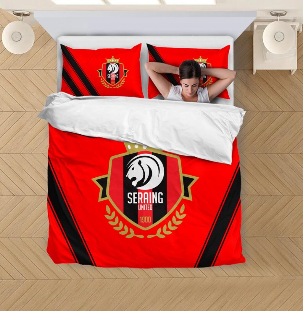 Belgian Pro League RFC Seraing Bedding Duvet Cover + 1/2 Pillow Cases