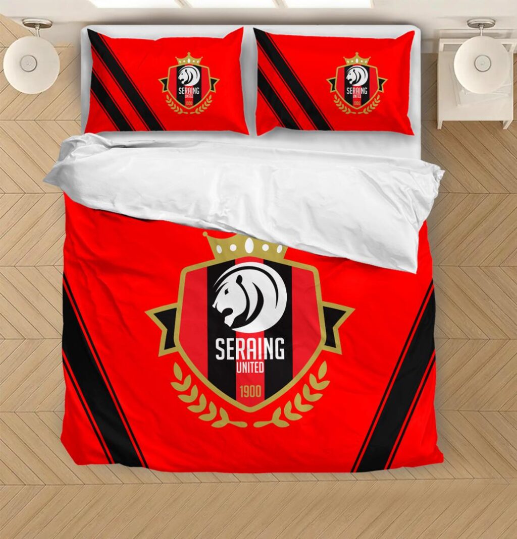 Belgian Pro League RFC Seraing Bedding Duvet Cover + 1/2 Pillow Cases