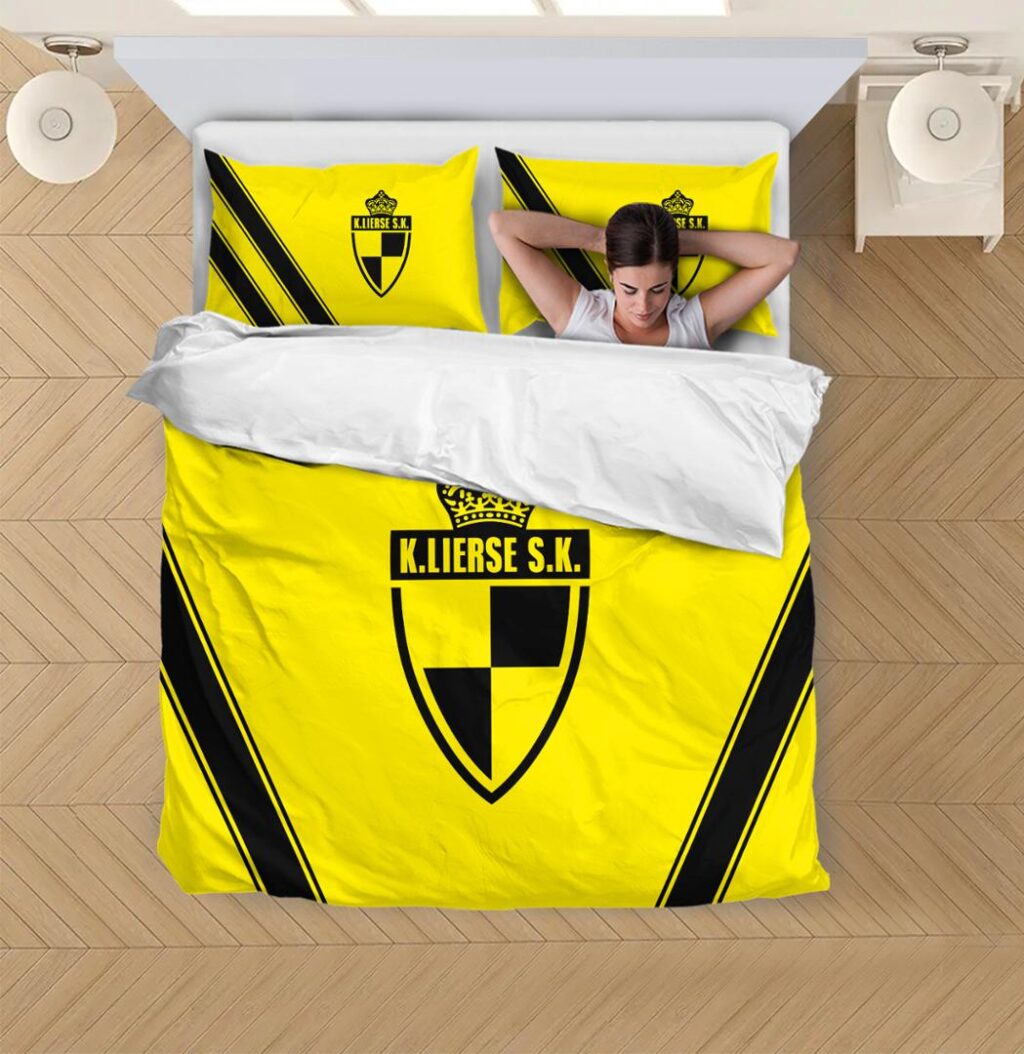 Belgian Pro League Lierse SK Bedding Duvet Cover + 1/2 Pillow Cases