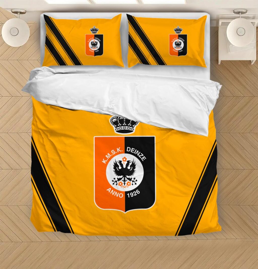 Belgian Pro League KMSK Deinze Bedding Duvet Cover + 1/2 Pillow Cases