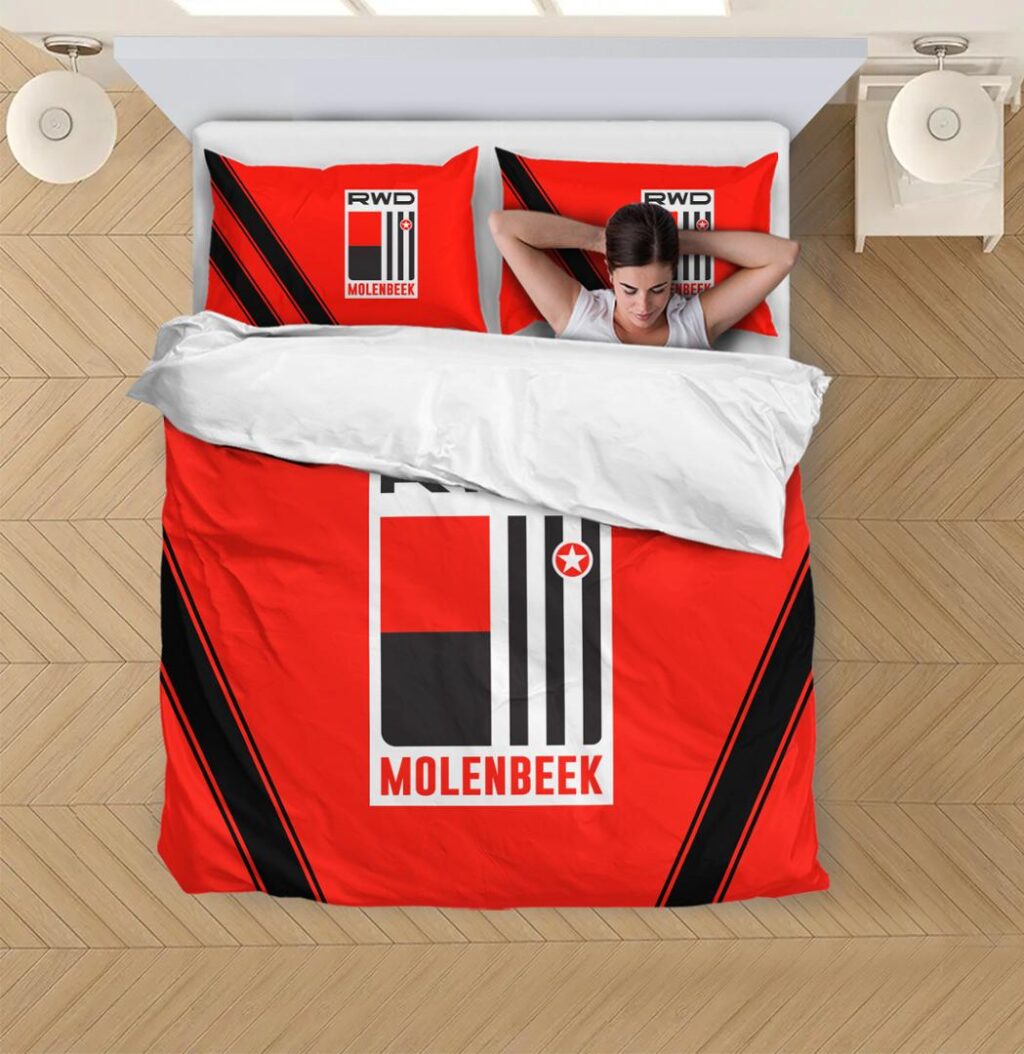 Belgian Pro League RWD Molenbeek Bedding Duvet Cover + 1/2 Pillow Cases