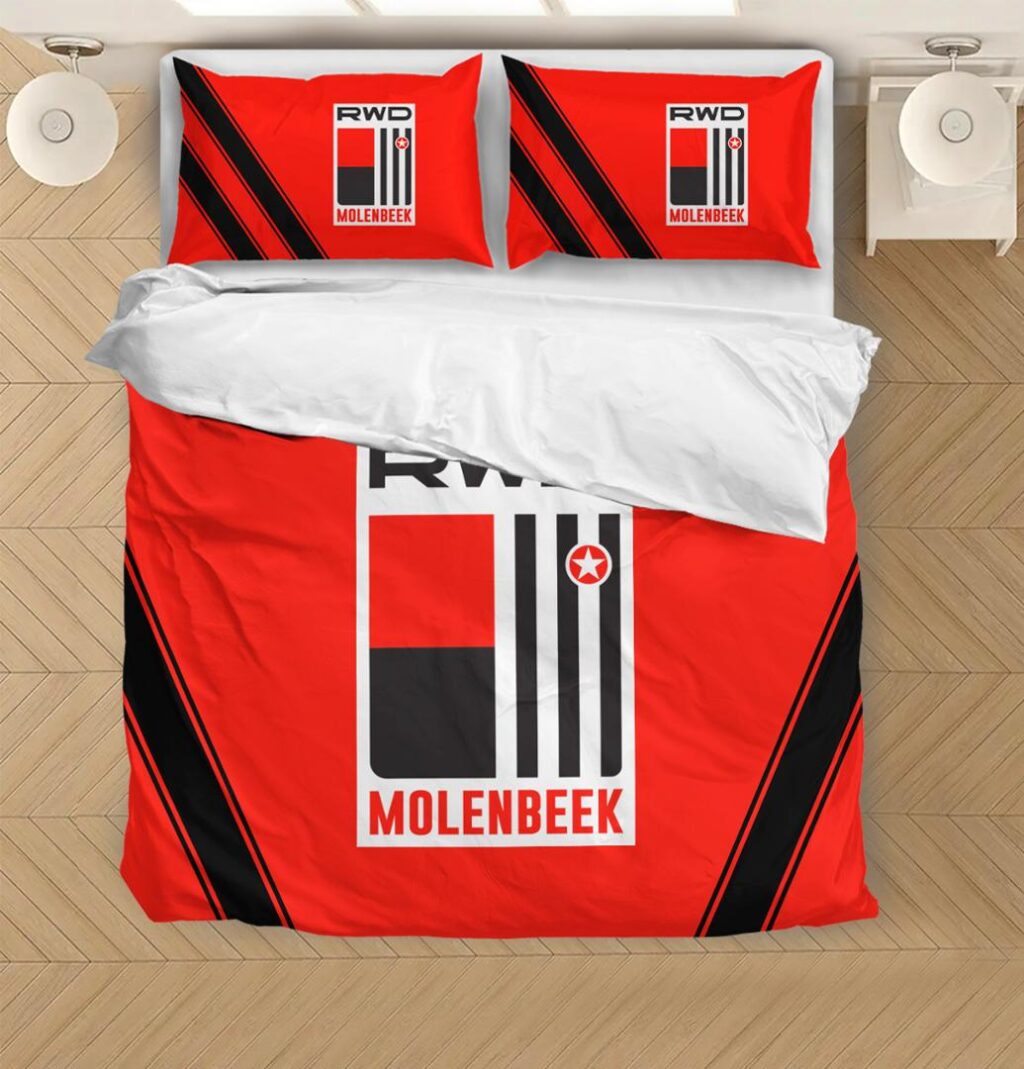 Belgian Pro League RWD Molenbeek Bedding Duvet Cover + 1/2 Pillow Cases