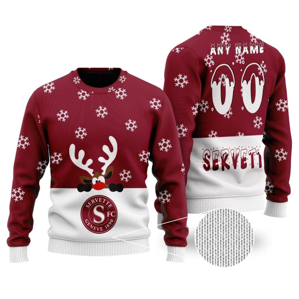 SFL Servette FC Merry Christmas Ugly Sweater | Hoodie | Zipper | T-Shirt | Polo