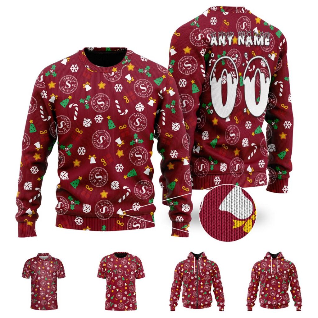 SFL Servette FC Merry Christmas Ugly Sweater | Hoodie | Zipper | T-Shirt | Polo