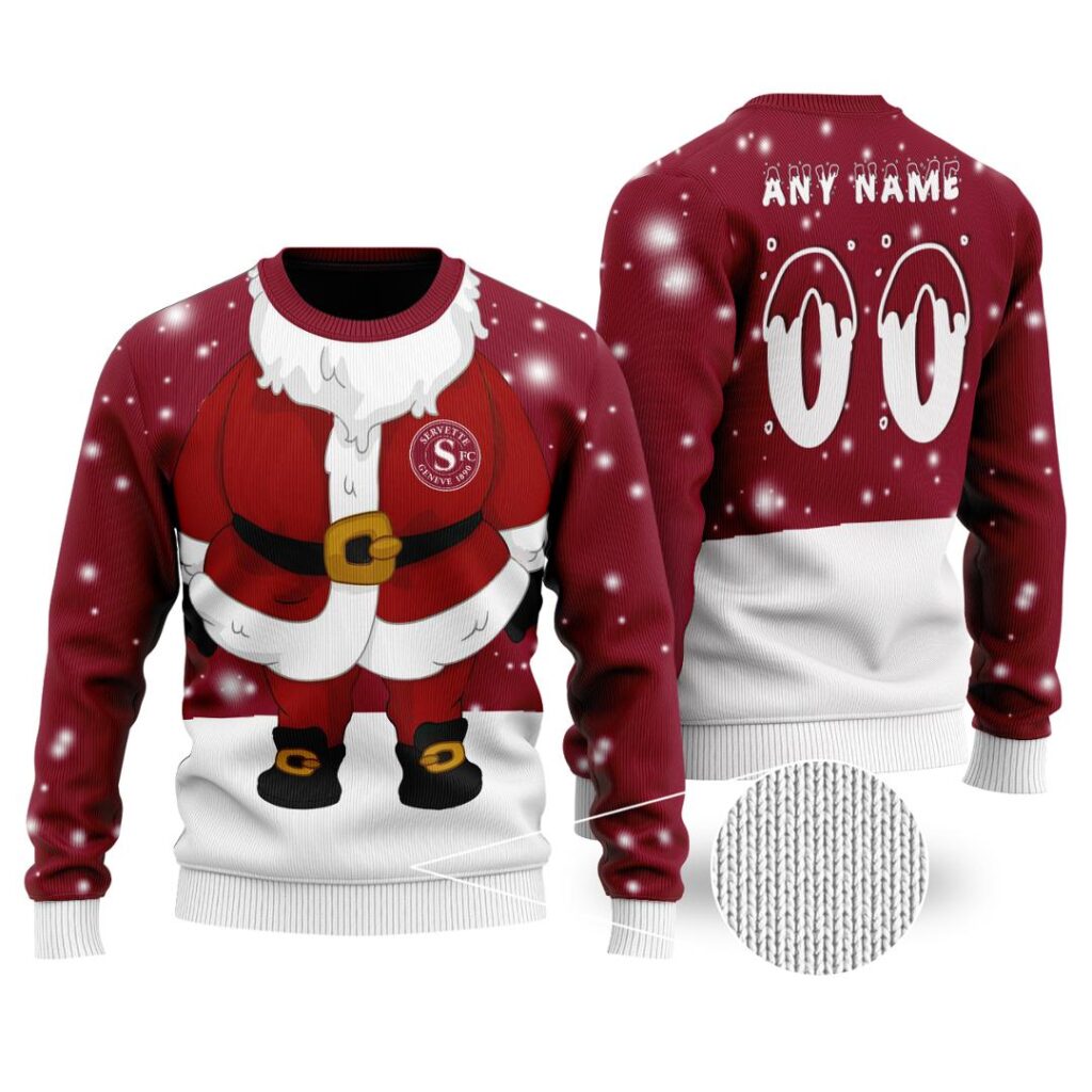 SFL Servette FC Merry Christmas Ugly Sweater | Hoodie | Zipper | T-Shirt | Polo