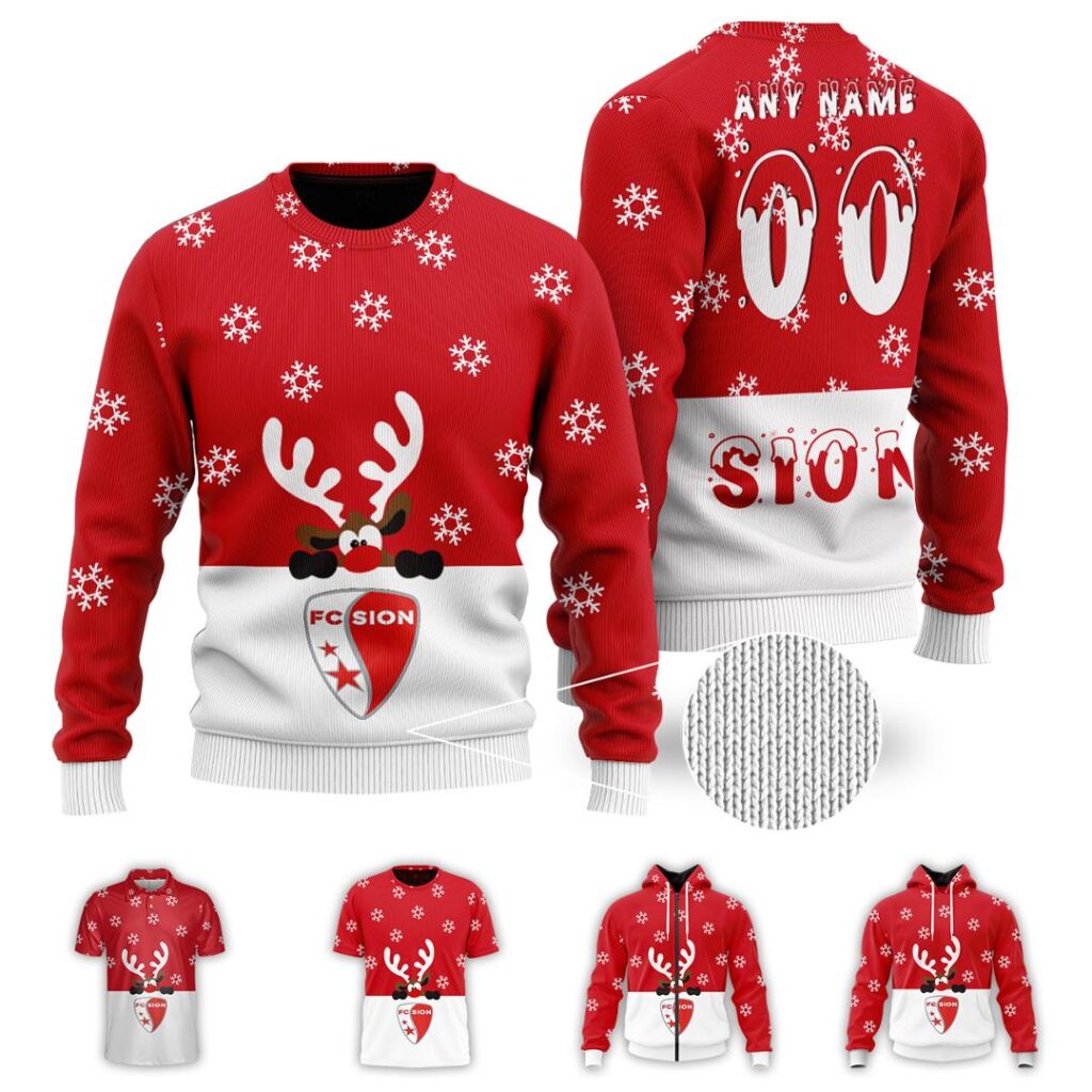 SFL FC Sion Merry Christmas Ugly Sweater | Hoodie | Zipper | T-Shirt | Polo