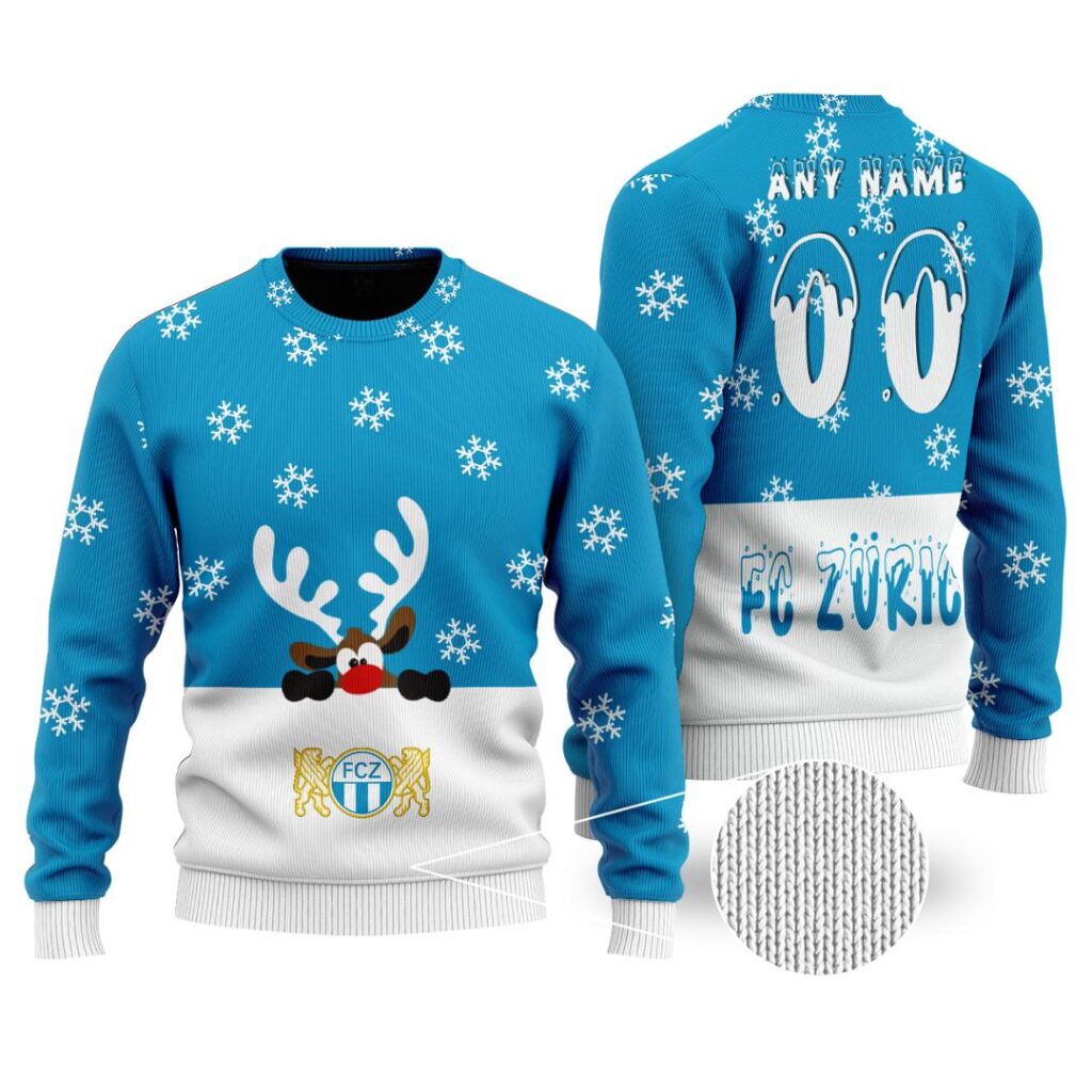 SFL FC Zurich Merry Christmas Ugly Sweater | Hoodie | Zipper | T-Shirt | Polo