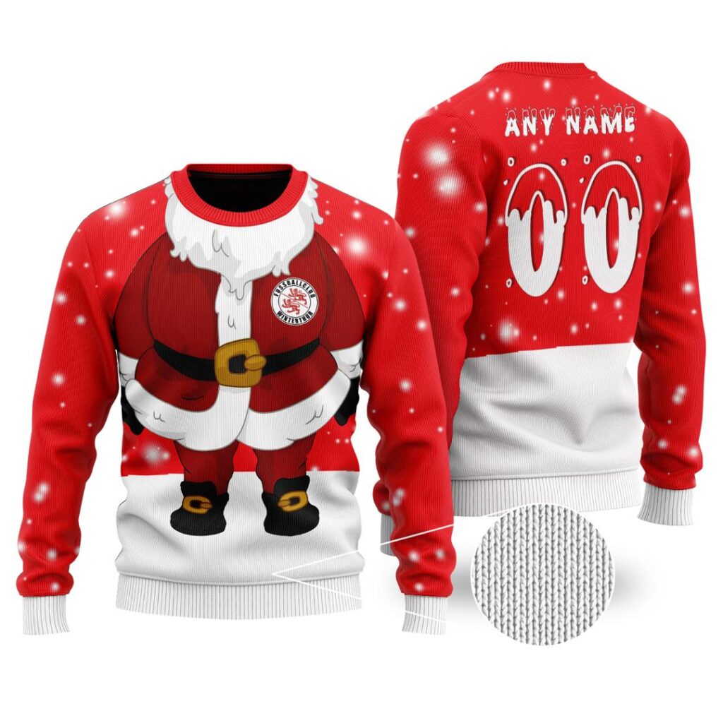 SFL FC Winterthur Merry Christmas Ugly Sweater | Hoodie | Zipper | T-Shirt | Polo