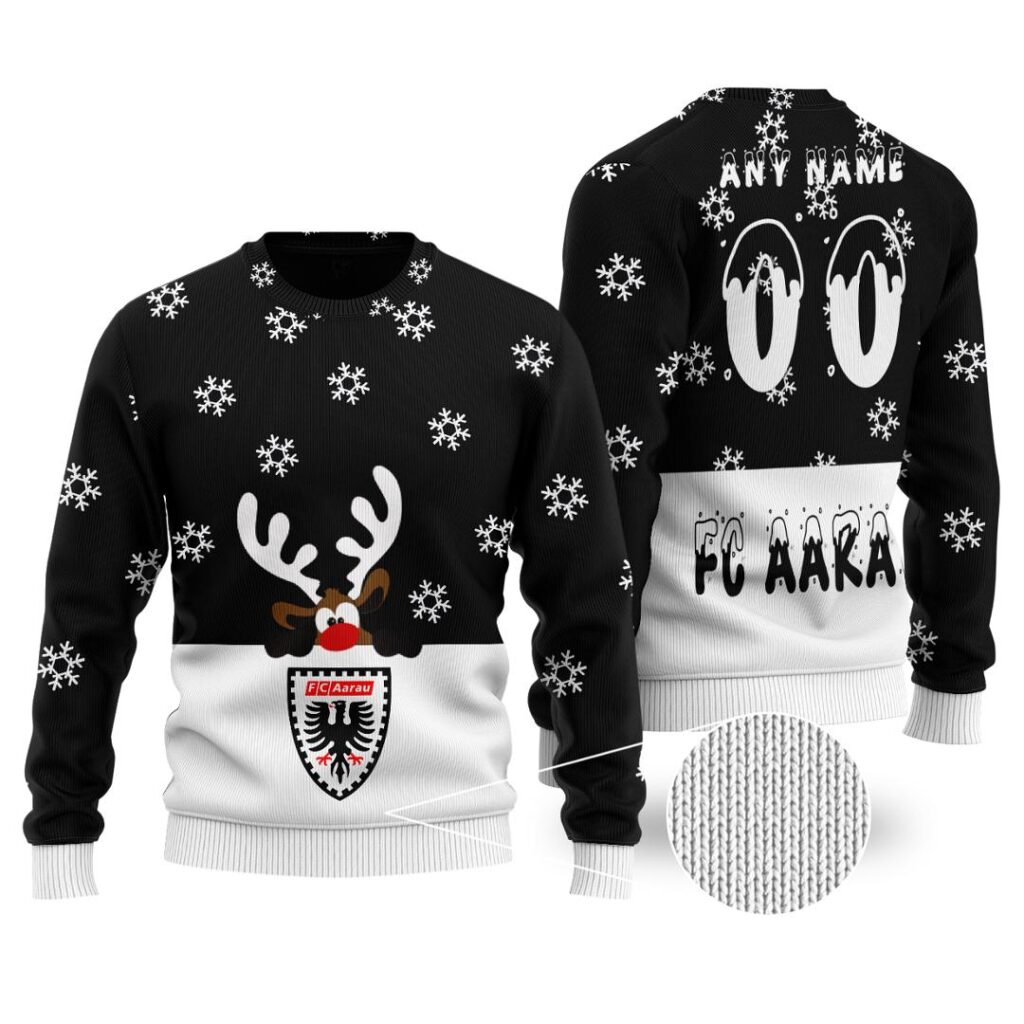 SFL FC Aarau Merry Christmas Ugly Sweater | Hoodie | Zipper | T-Shirt | Polo