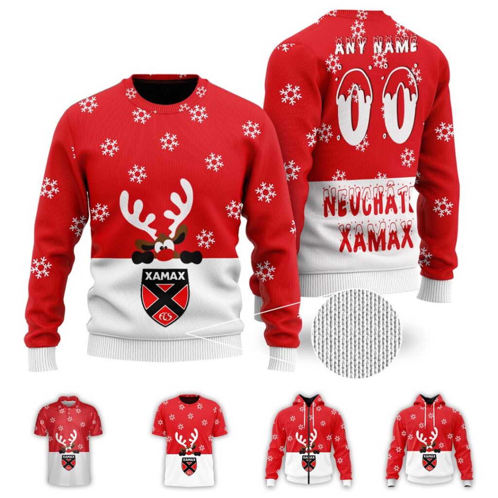 SFL Neuchatel Xamax FCS Merry Christmas Ugly Sweater | Hoodie | Zipper | T-Shirt | Polo