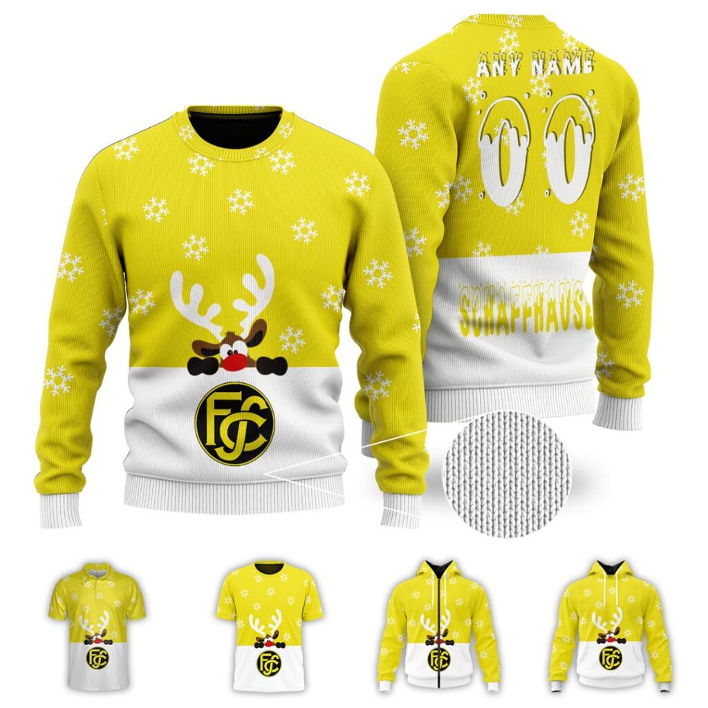 SFL FC Schaffhausen Merry Christmas Ugly Sweater | Hoodie | Zipper | T-Shirt | Polo