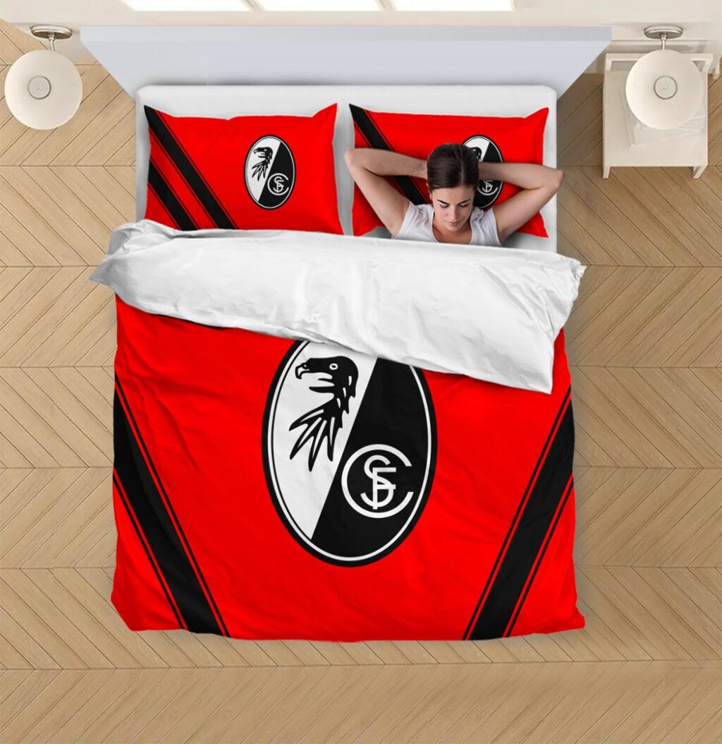 DFL SC Freiburg Bedding Duvet Cover | Quilt + 1|2 Pillow Cases