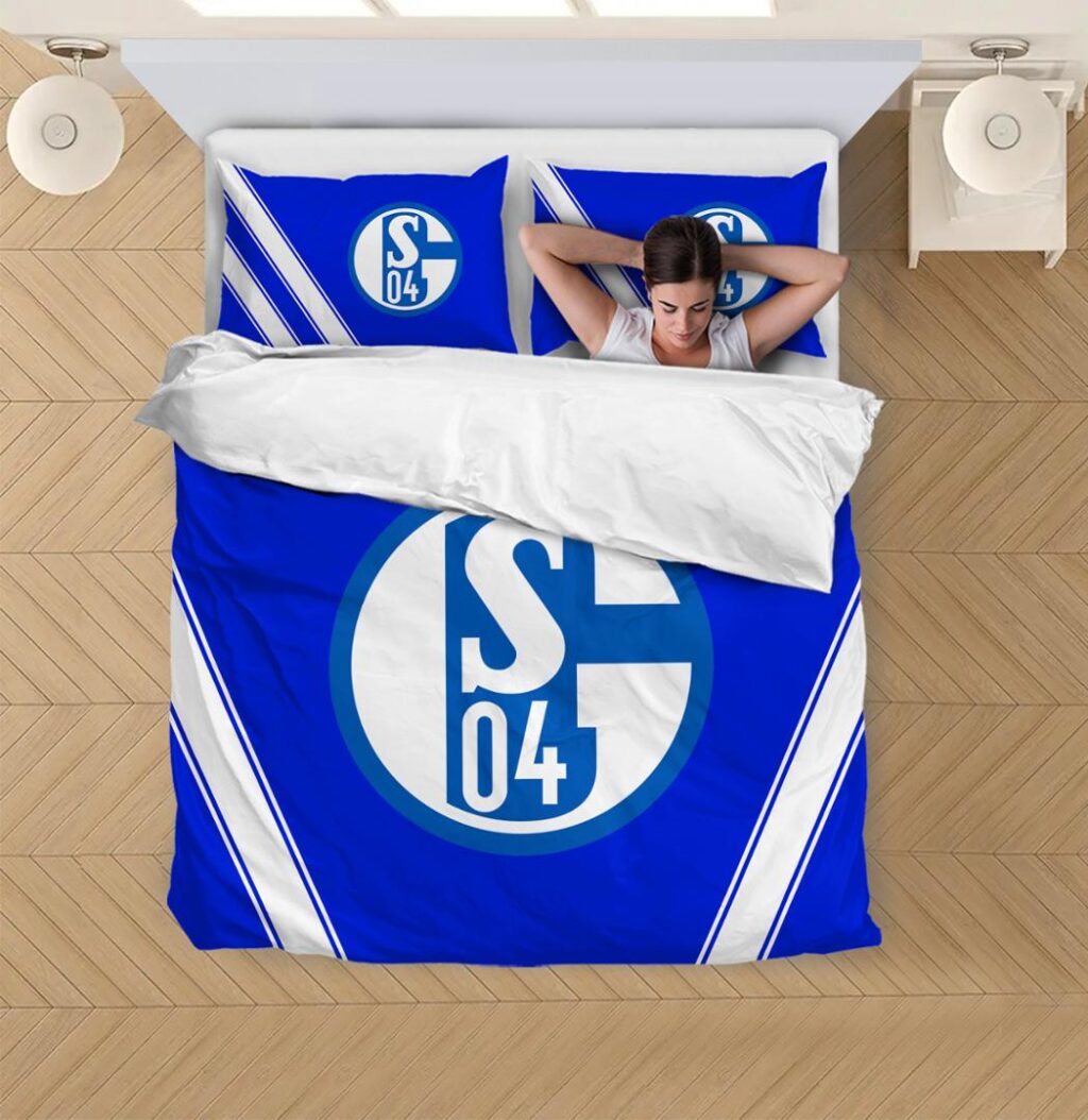 DFL Schalke 04 Bedding Duvet Cover | Quilt + 1|2 Pillow Cases