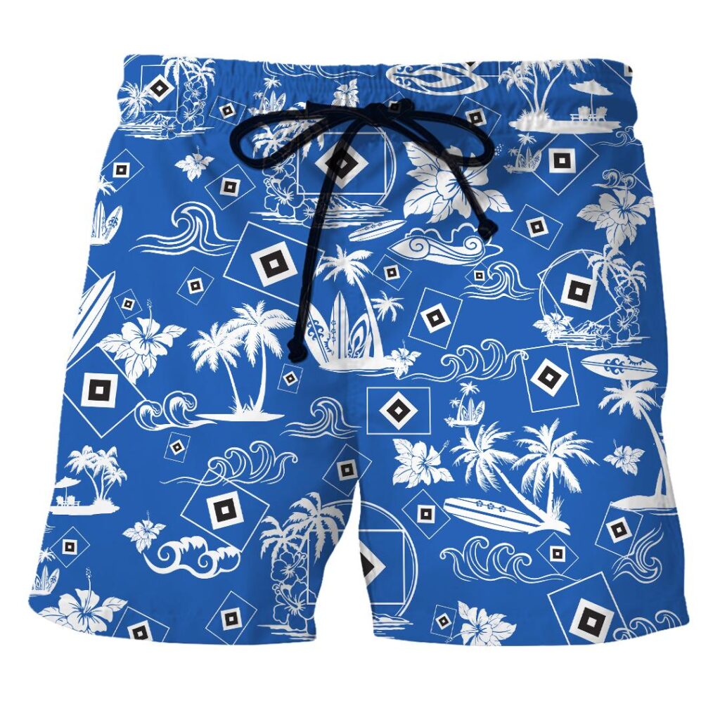 21HamburgerSV070 | Hawaiian Shirt and Shorts