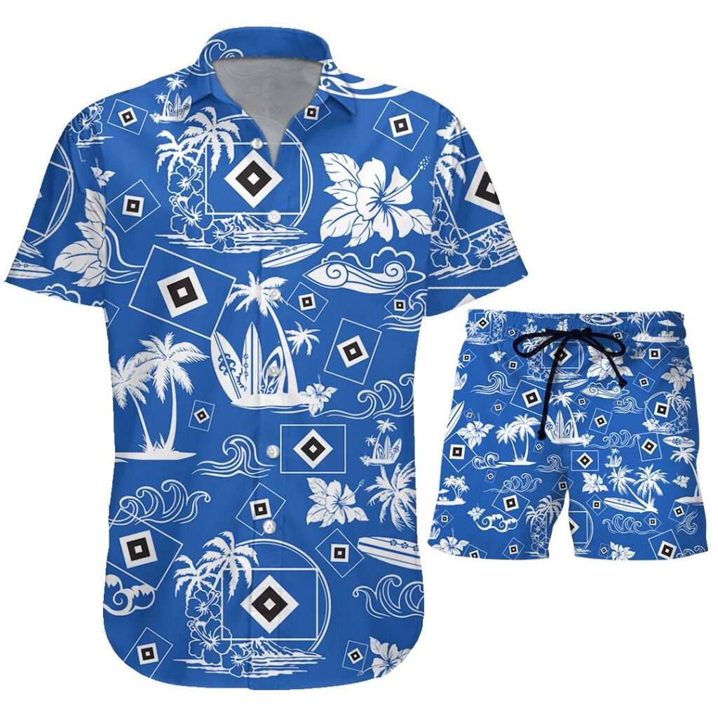 21HamburgerSV070 | Hawaiian Shirt and Shorts