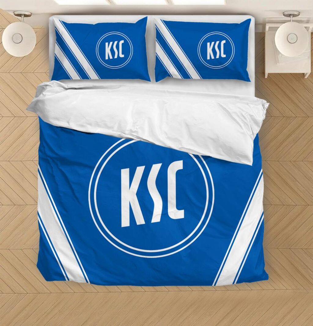 DFL Karlsruher SC Bedding Duvet Cover | Quilt + 1|2 Pillow Cases