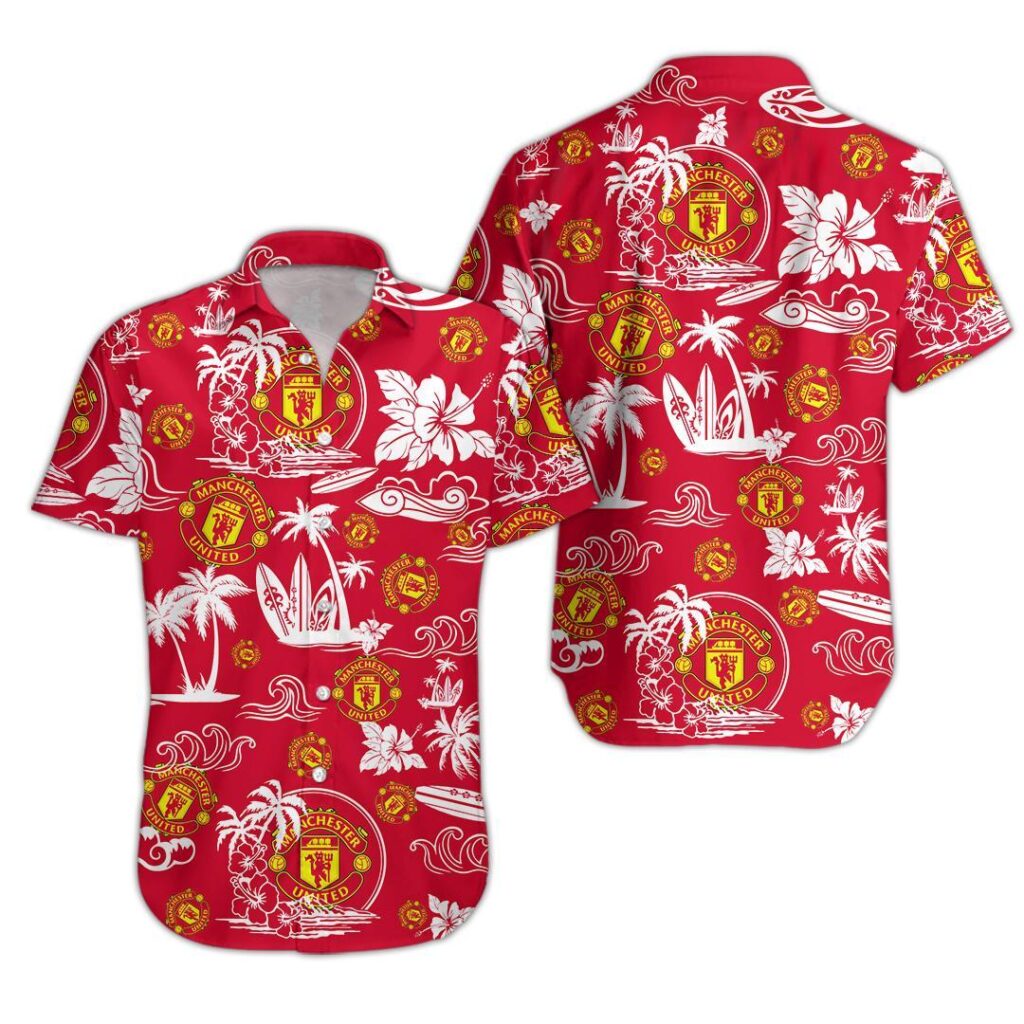 01ManUnited073 | Hawaiian Shirt and Shorts