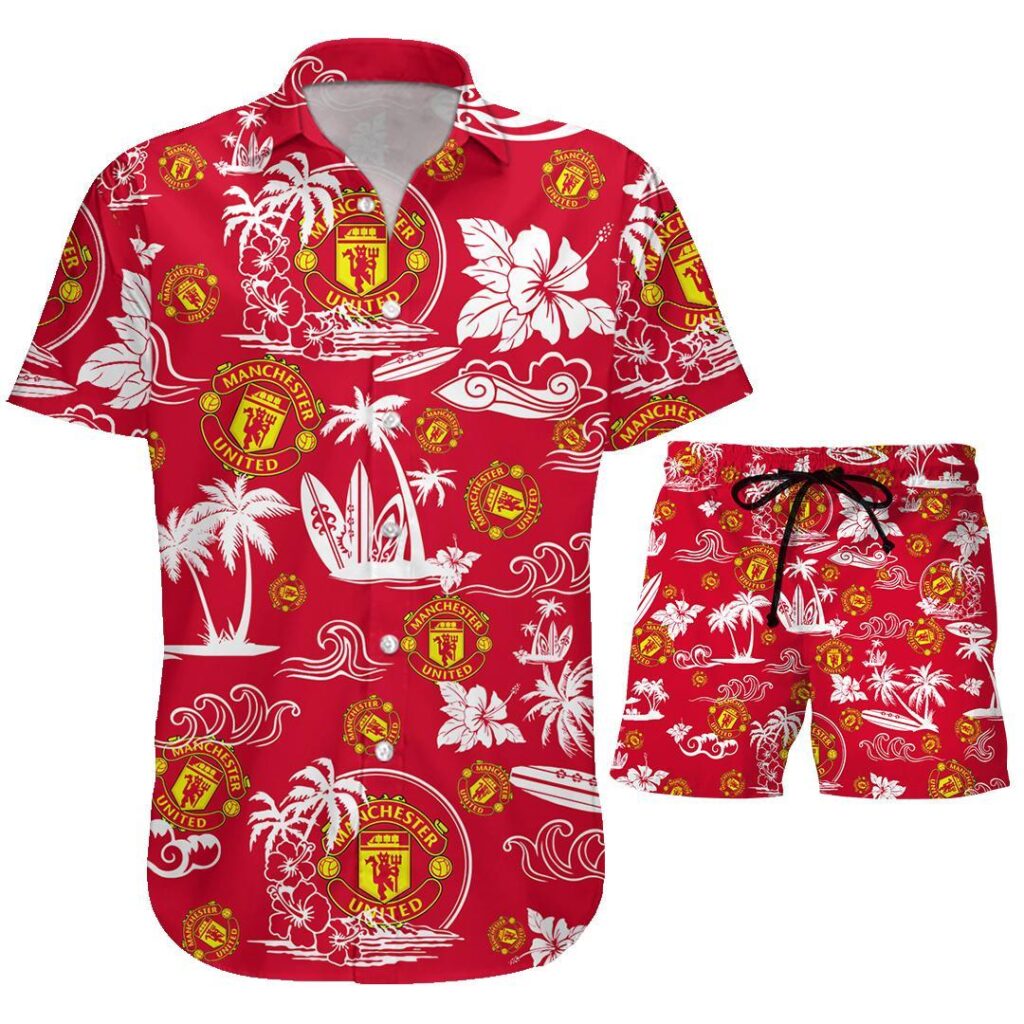 01ManUnited073 | Hawaiian Shirt and Shorts