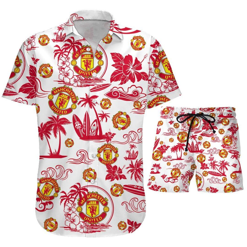 01ManUnited073 | Hawaiian Shirt and Shorts