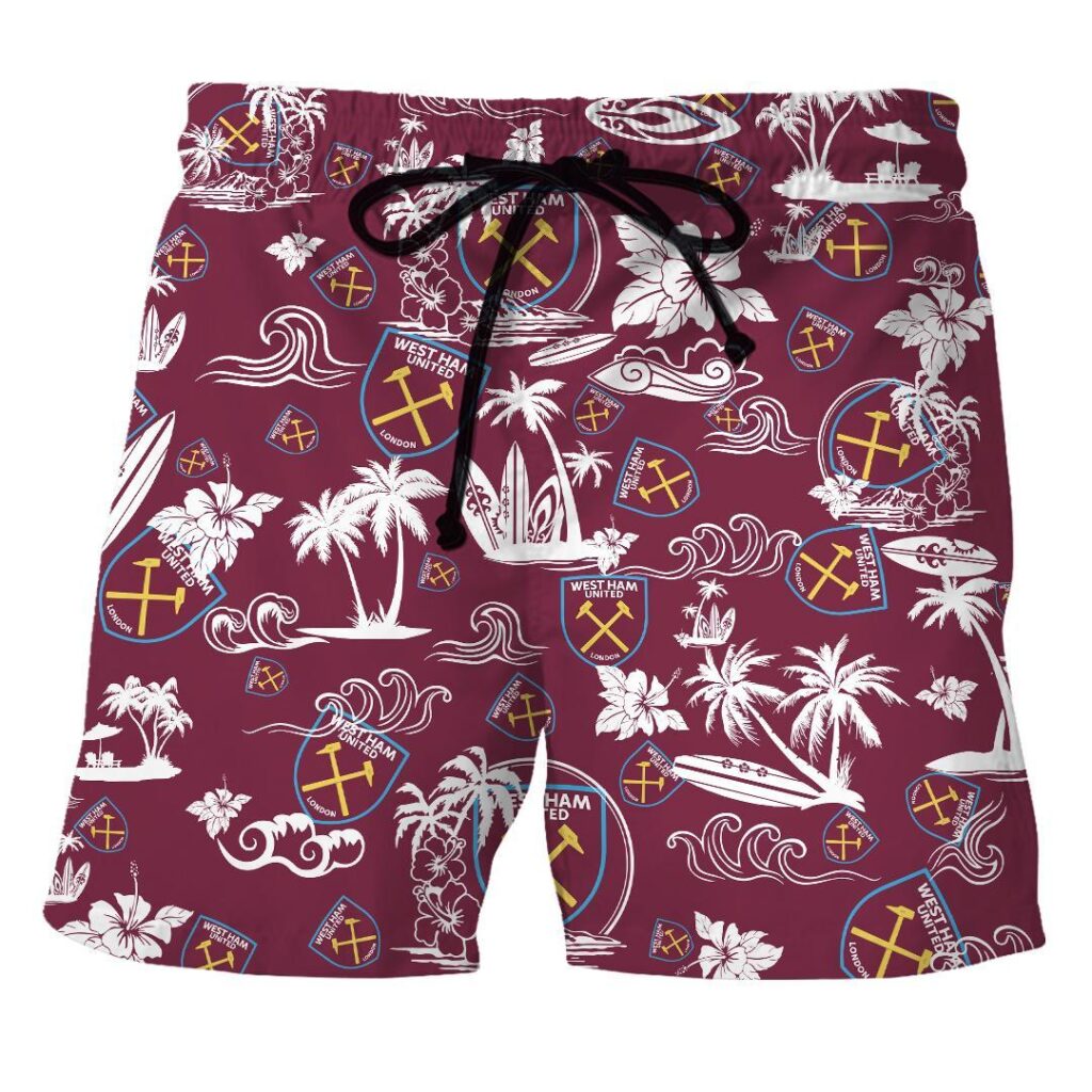 13WestHam070 | Hawaiian Shirt and Shorts