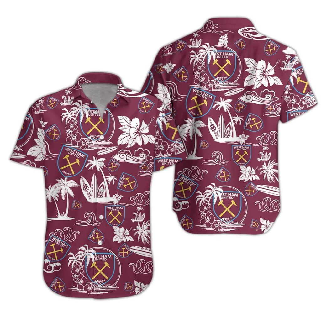 13WestHam070 | Hawaiian Shirt and Shorts