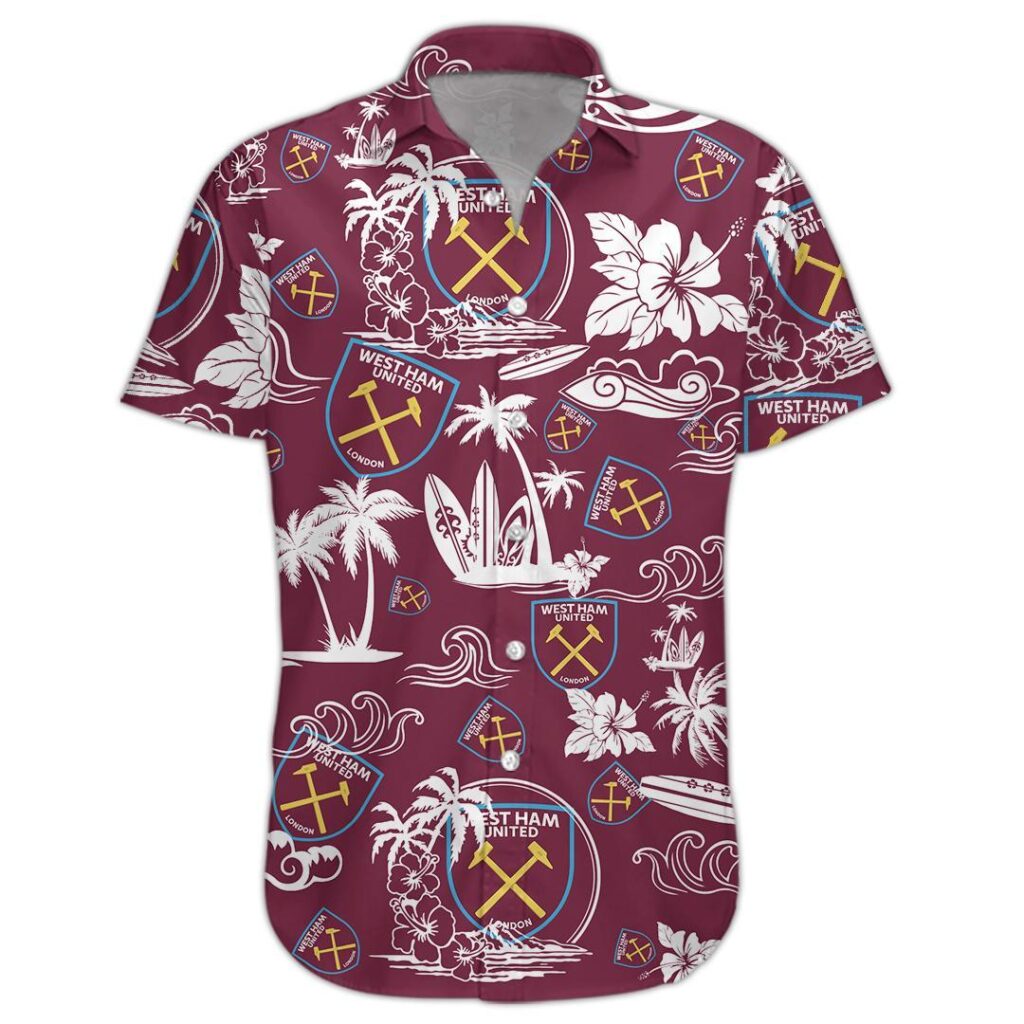 13WestHam070 | Hawaiian Shirt and Shorts