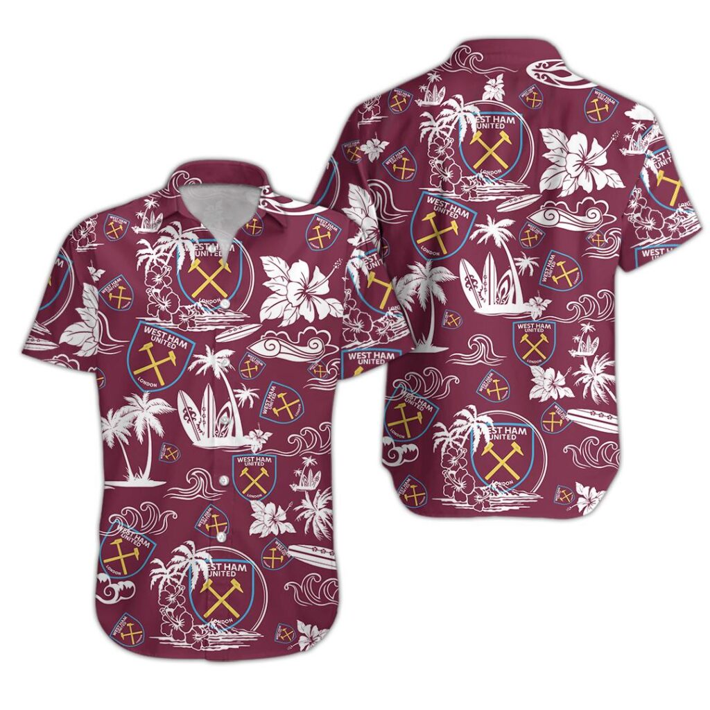 13WestHam073 | Hawaiian Shirt and Shorts