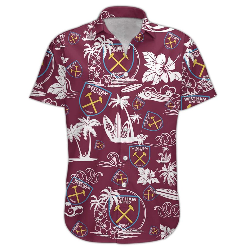 13WestHam073 | Hawaiian Shirt and Shorts