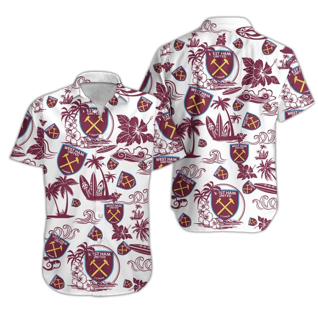 13WestHam073 | Hawaiian Shirt and Shorts